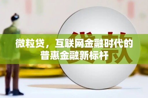 淮阳微粒贷，互联网金融时代的普惠金融新标杆