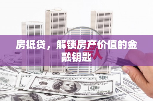 田林房抵贷，解锁房产价值的金融钥匙