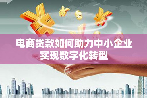 彬县电商贷款如何助力中小企业实现数字化转型