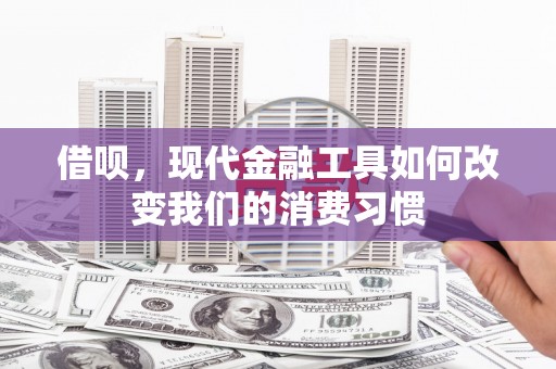 龙岗借呗，现代金融工具如何改变我们的消费习惯