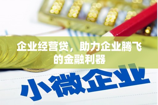 集贤企业经营贷，助力企业腾飞的金融利器