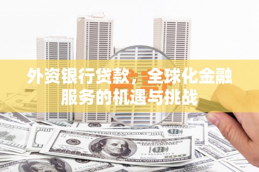 阿勒泰外资银行贷款，全球化金融服务的机遇与挑战
