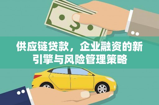 海安供应链贷款，企业融资的新引擎与风险管理策略