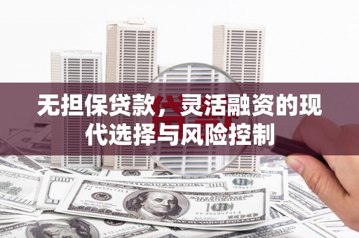 乐昌无担保贷款，灵活融资的现代选择与风险控制