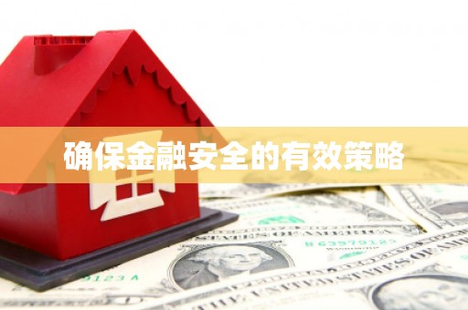 高淳确保金融安全的有效策略