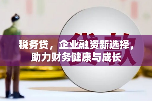 车城税务贷，企业融资新选择，助力财务健康与成长